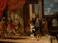 GG 563  GG 563, Johann Heiss (1640-1704), Allucius mit seiner Braut vor Scipio, 1679, Leinwand, 94,6 x 148 cm : Ereignisse, Personen